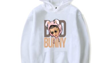 Bad Bunny Face Printed Hoodie